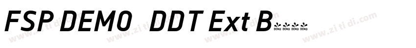 FSP DEMO   DDT Ext B字体转换
